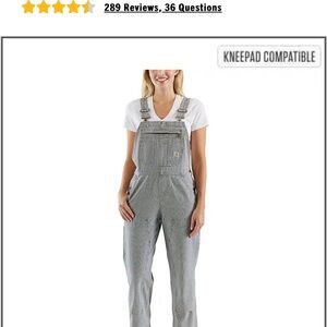 Carhartt Women's Gray Denim Overalls